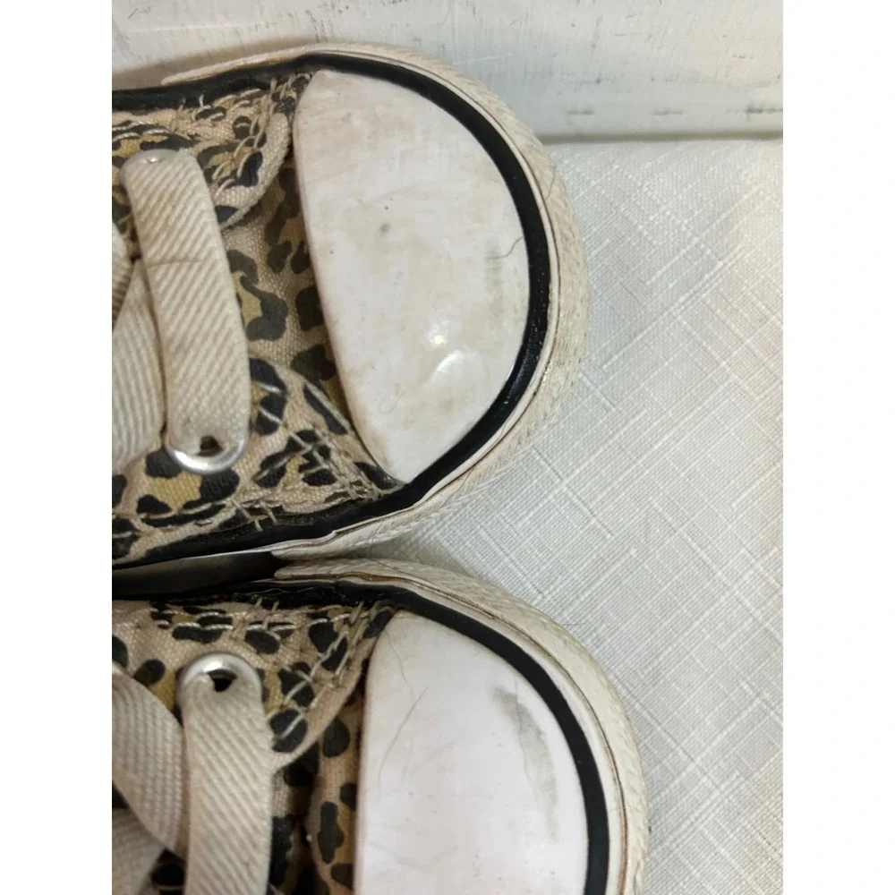 Converse Chuck Taylor All Star Size 4 Infant Tan Leopard Print Sneakers Kids